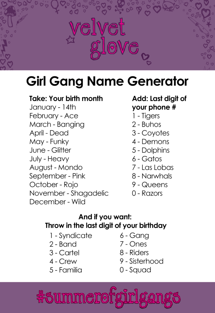 Girl Gang Name Generator